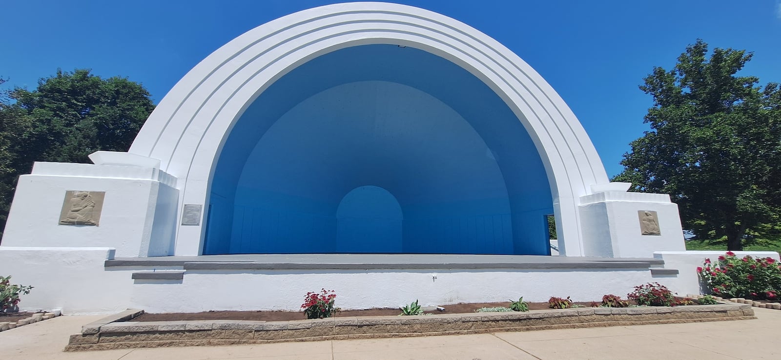 The bandshell at Island MetroPark after improvements and repairs were made earlier this year. CONTRIBUTED