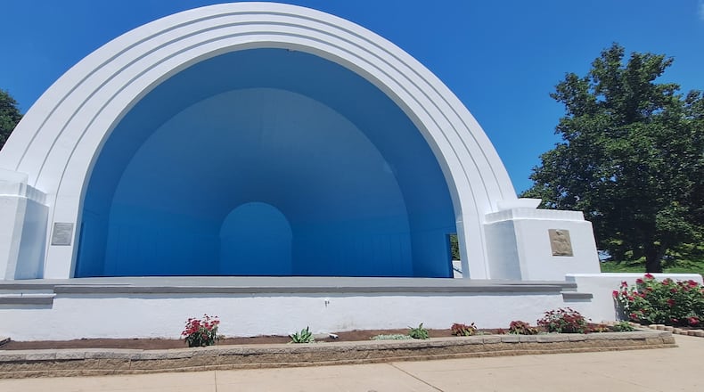 The bandshell at Island MetroPark after improvements and repairs were made earlier this year. CONTRIBUTED