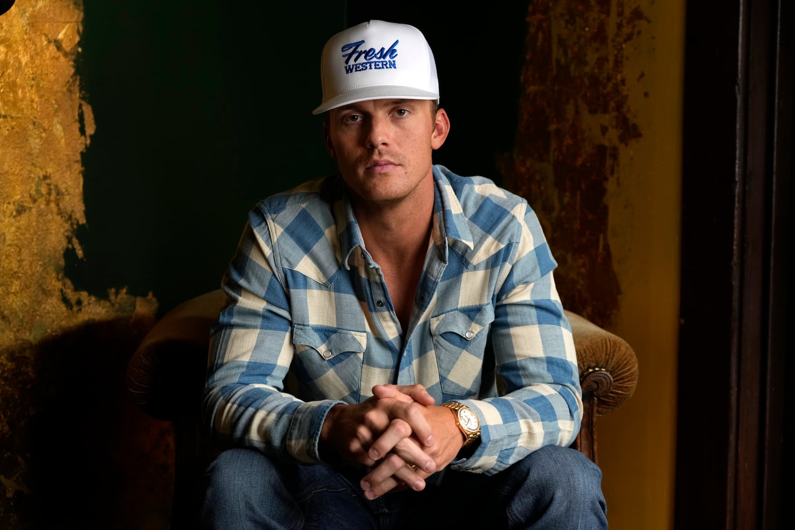 Parker McCollum poses for a portrait on Saturday, June 7, 2025, in Nashville, Tenn. He'll perform July 26, 2026 at the Nutter Center. (AP Photo/Mark Humphrey)