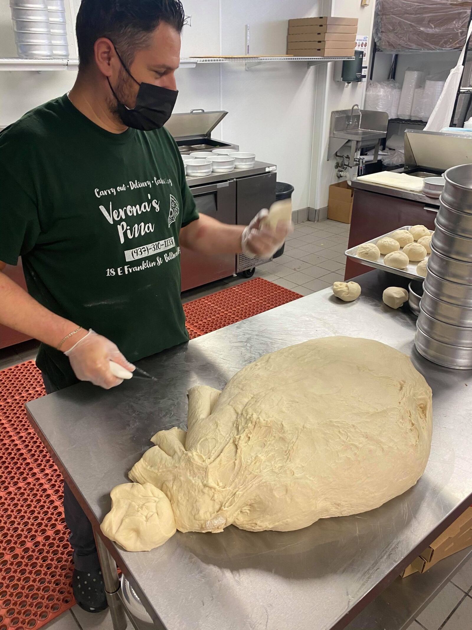 Verona’s Pizza opened its newest shop on April 14 at 11 W. Dayton-Yellow Springs Rd. in the former space of a Pizza Hut. The founder of Verona’s Pizza, Bekim Demnika, has worked at other Dayton-area pizza restaurants but wanted to launch his own place.