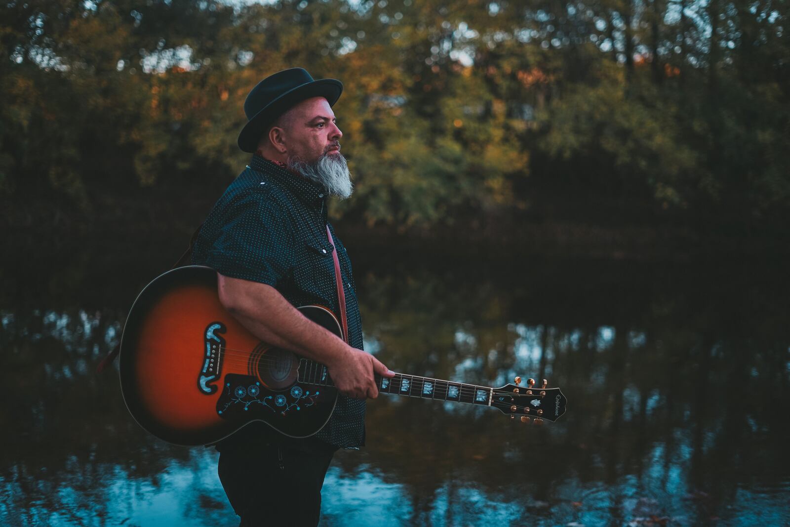 Amber Hargett hosts Wizards in the Round, an eclectic evening with local songwriters like Harold Hensley (pictured), Nathan Peters, Sam King, and others at the Trolley Stop in Dayton on Friday, April 21. Photo contributed by Blooming Horizons Photography.
