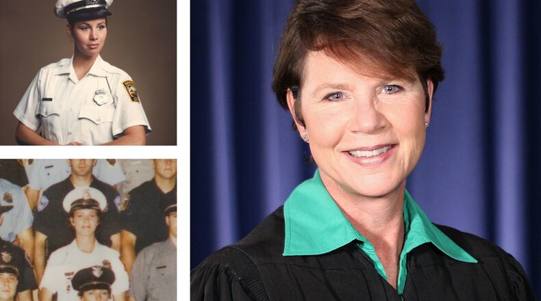 Sharon Kennedy, who became a Hamilton Police officer in the mid-1980s, learned her way around a courtroom in Butler County as a law clerk, defense attorney and county domestic relations judge before election to the state’s highest court as associate justice in 2012. CONTRIBUTED