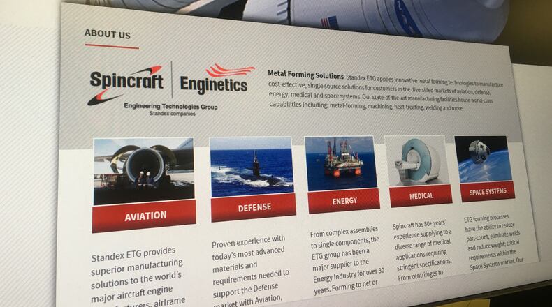 Enginetics Corp. is owned by Standex International Corp. KARA DRISCOLL/STAFF