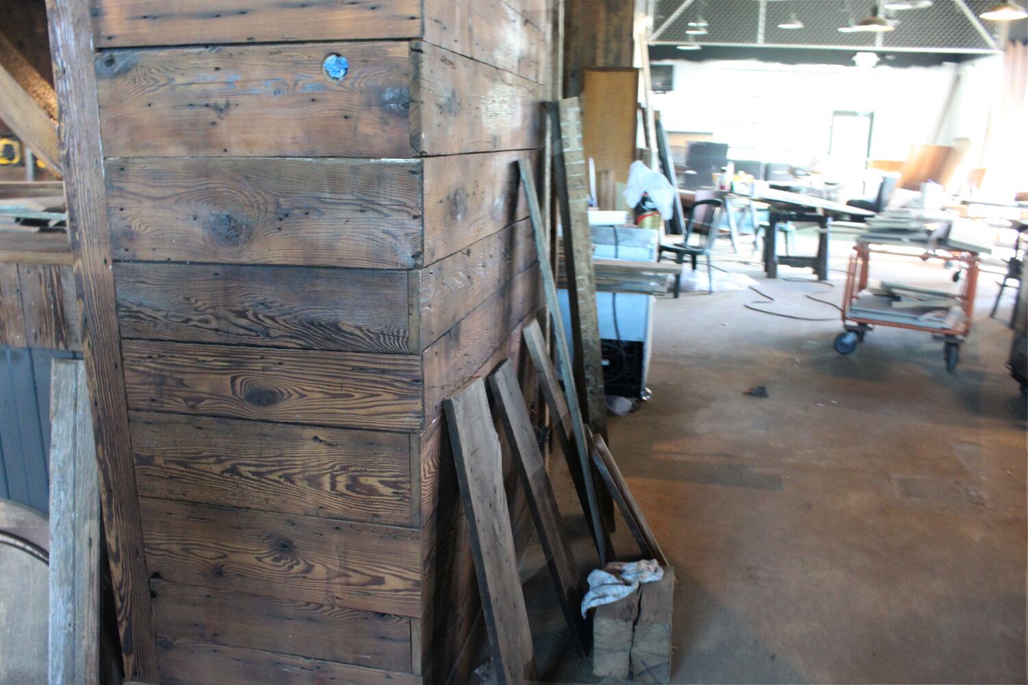 Inside the construction zone at Wandering Griffin