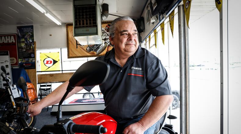 Joe Seyfferle is the owner of Joe's Cycle Shop Inc. on North Dixie Drive in Harrison Twp. Seyfferle's business was damaged by the 2019 Memorial Day tornadoes. JIM NOELKER/STAFF