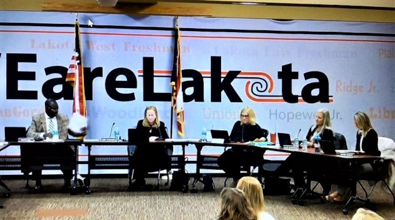 The leader of Lakota schools has been found to be “fit” for his job after a mental health review and will continue to lead the district after the school board approved a statement of support Monday evening. (Photo By Michael D. Clark\Journal-News)