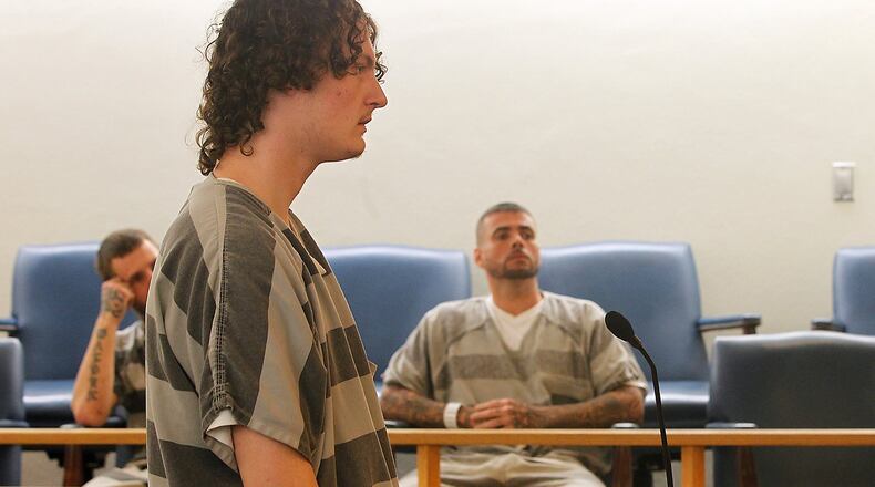 Tyler Neitzel attends his arraignment due to drug charges. Bill Lackey/Staff
