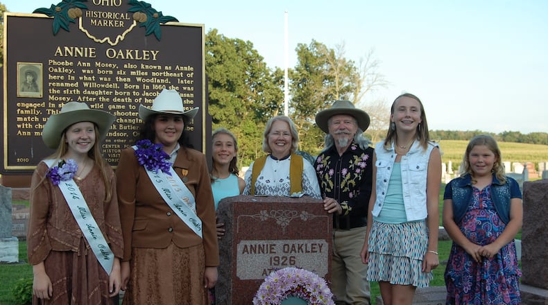 The Annie Oakley Festival, taking place from July 23-25 at the Darke County Fairgrounds in Greenville, will be honoring the area’s most famous sharpshooter. Contributed photo.