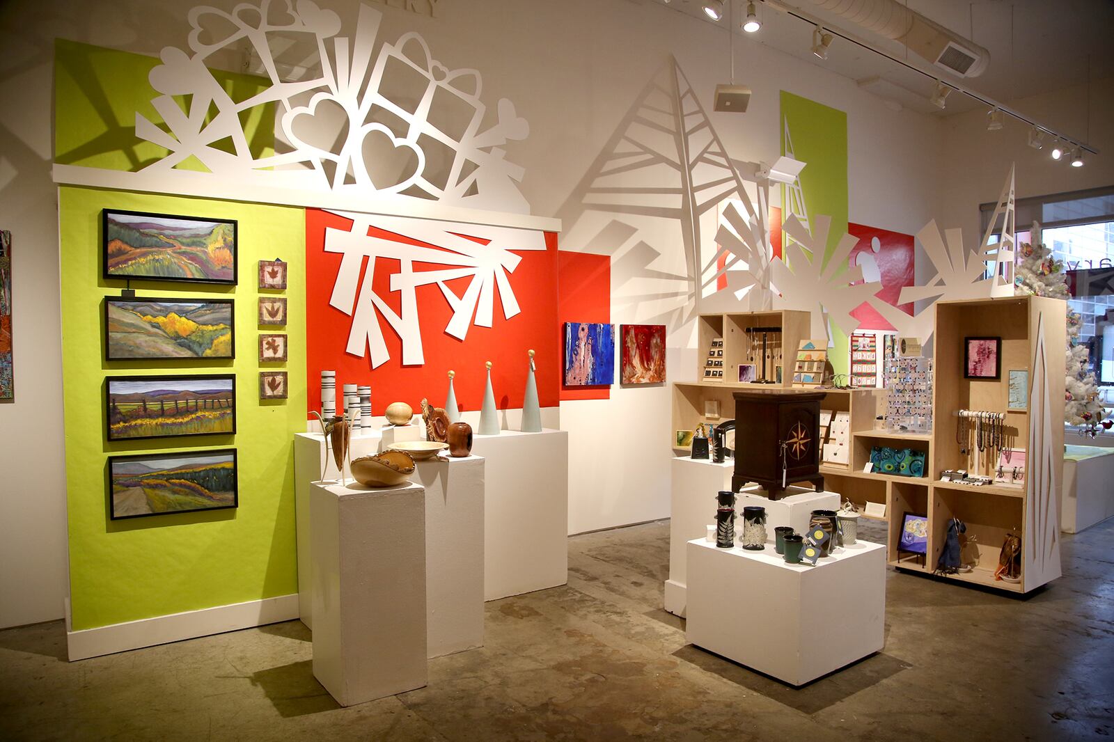 The Contemporary Dayton Holiday Gift Gallery is showcasing the work of 84 artists, mostly from Southwest Ohio, during the sale in itsâ 24th year. LISA POWELL/STAFF