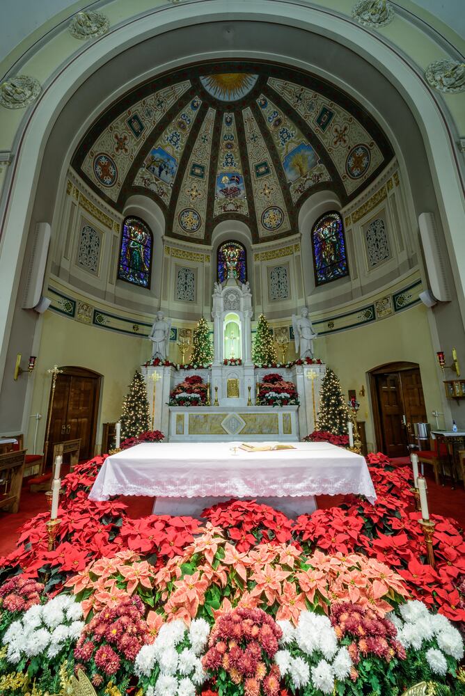 PHOTOS: Christmas Eve morning at St. Joseph Catholic Church in downtown Dayton