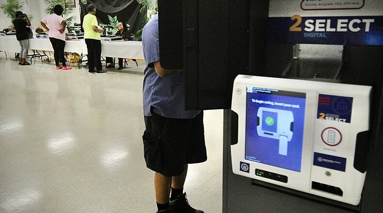 There was strong Voter turnout for an August election at the St. Luke Missionary Baptist Chruch, on Gettysburg Ave. Tuesday Aug. 8, 2023. MARSHALL GORBY\STAFF