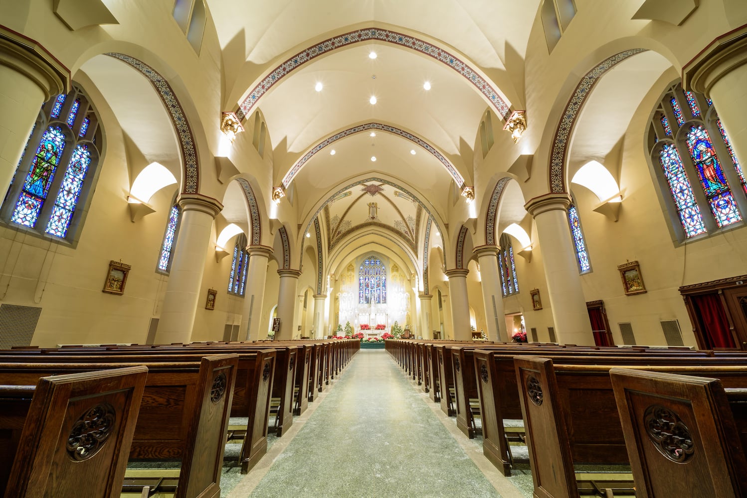 PHOTOS: A look inside Holy Angels Catholic Church decorated for Christmas