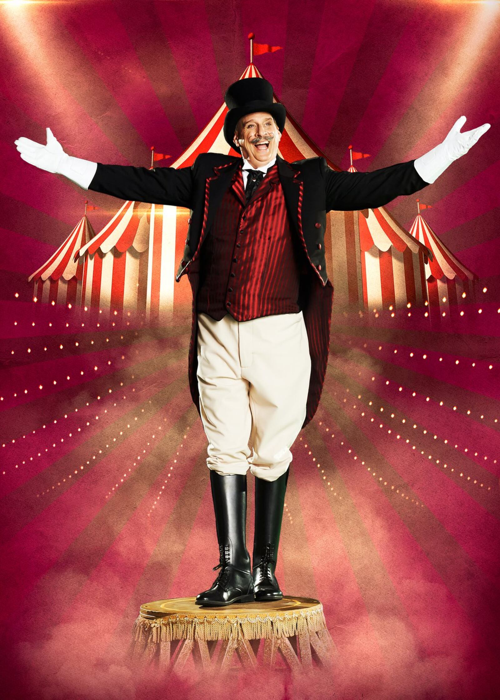 Ringmaster Willy Whipsnade is portrayed by magician David Williamson. Contributed