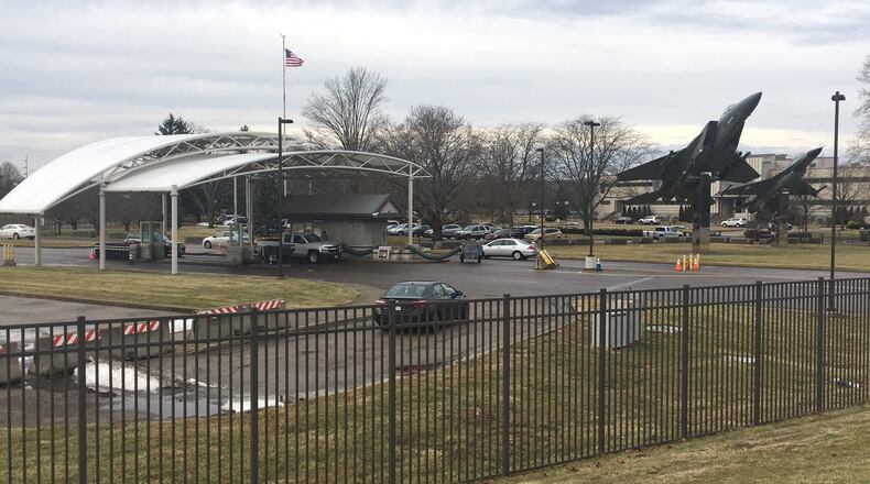 Wright Patterson Air Force Base gate STAFF PHOTO