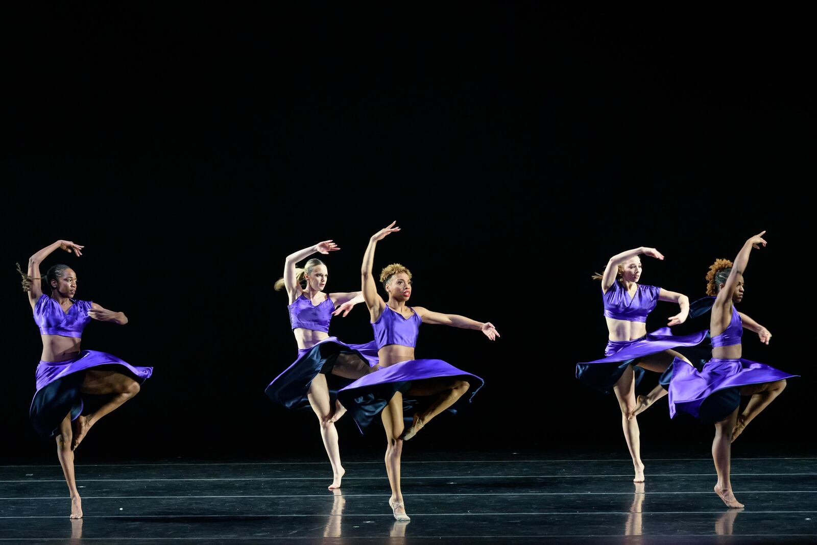 The Dayton Contemporary Dance Company presented 'Power & Presence' at Victoria Theatre in downtown Dayton on Sunday, Mar. 2, 2025. Here are highlights of "Call(ing)" by DCDC Associate Artistic Director Qarrianne Blayr, performed by Dayton Contemporary Dance Company. TOM GILLIAM / CONTRIBUTING PHOTOGRAPHER