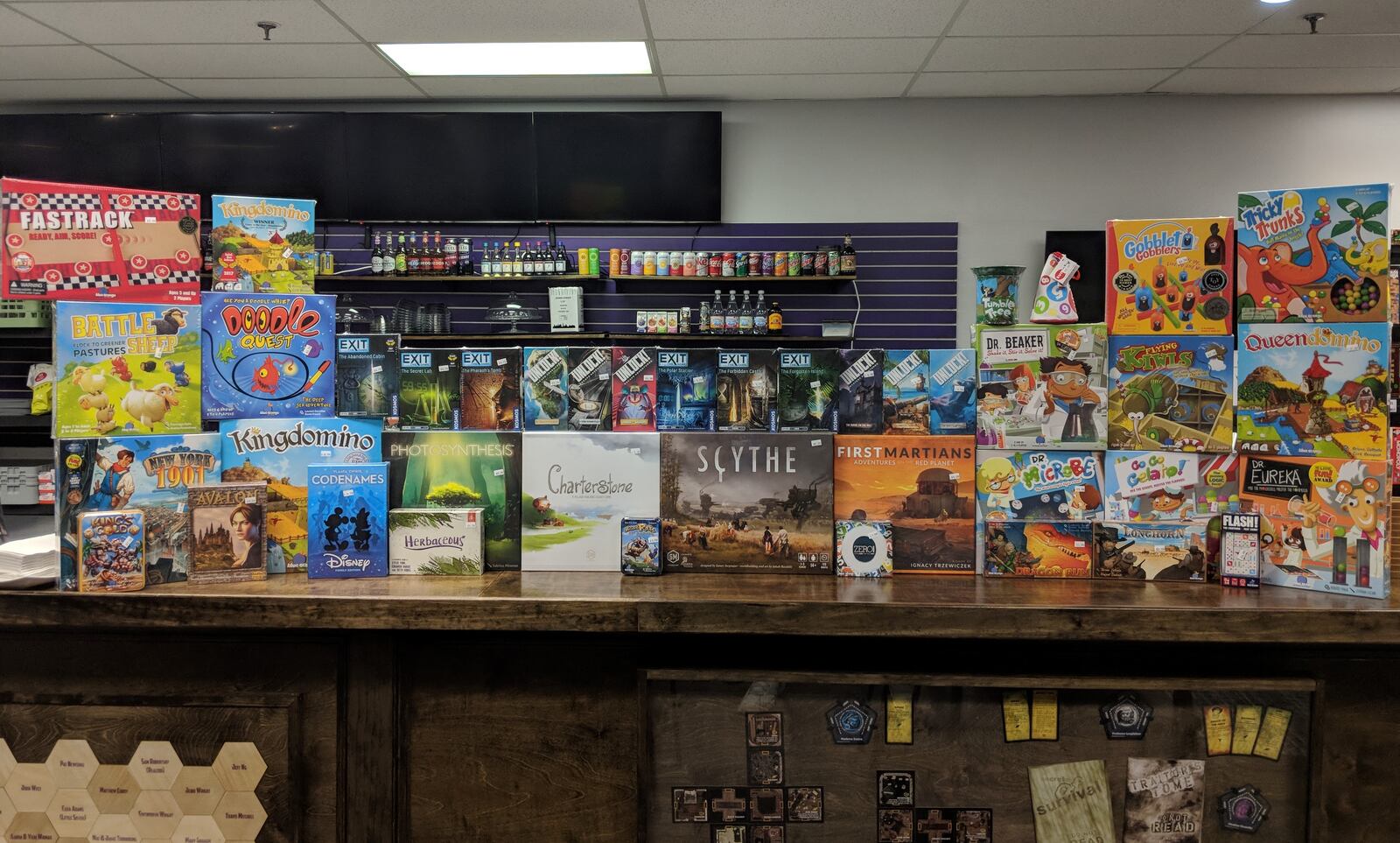 Some of the items to be included in the April raffle at Cardboard Crowns. SUBMITTED