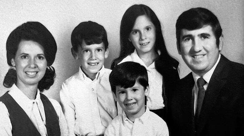 The Good family in happier times - 1972 in Centerville. L-R Marcia, Jim Jr. Gloria, Jim Sr. and Matt in front.