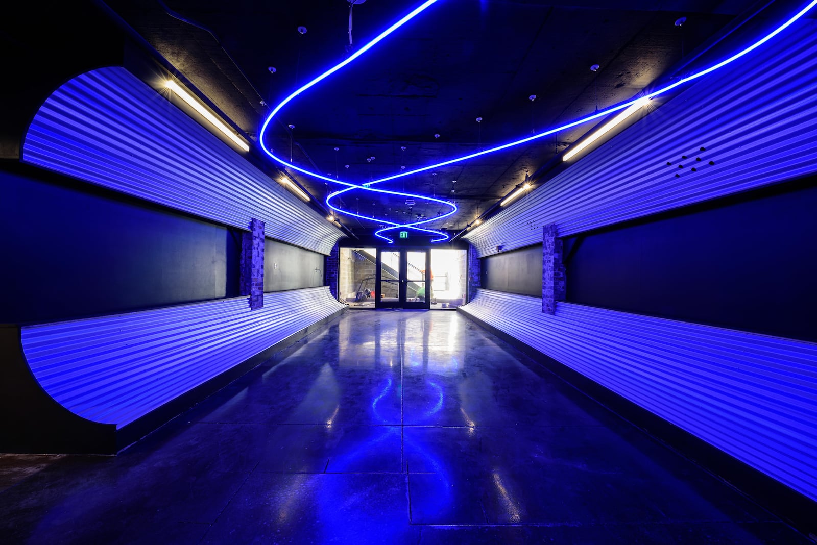 The Tank - Inspired by CenterPoint Energy is a new in the round event space and theater located in the Dayton Arcade.  TOM GILLIAM / CONTRIBUTING PHOTOGRAPHER