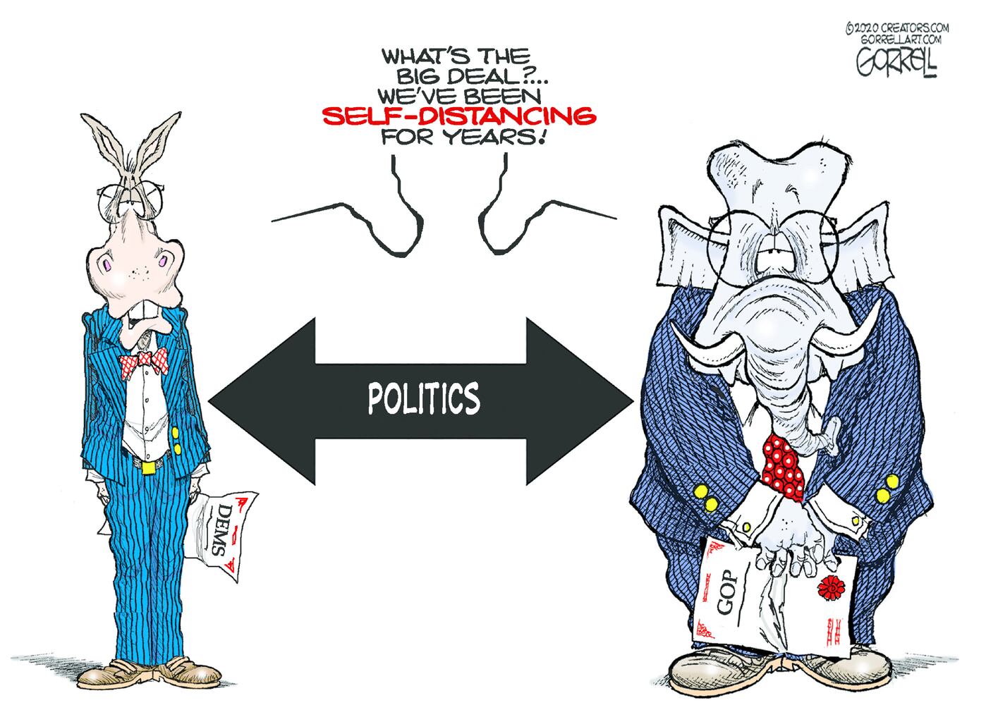 Week in cartoons: Stimulus checks, staying home and more