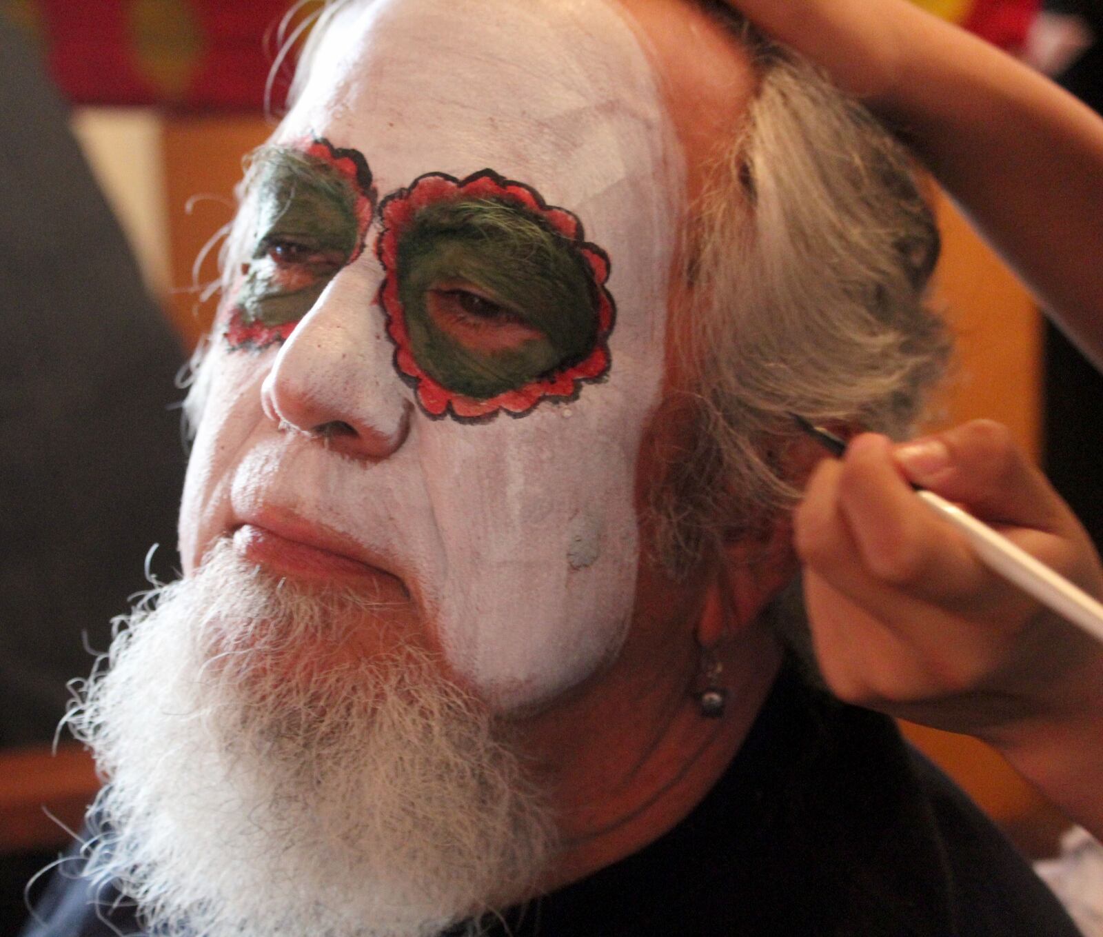 Dayton has celebrated El Dia de los Muertos  since 2012. David Hurwitz  helps organize the annual celebration.  Photo Amelia Robinson