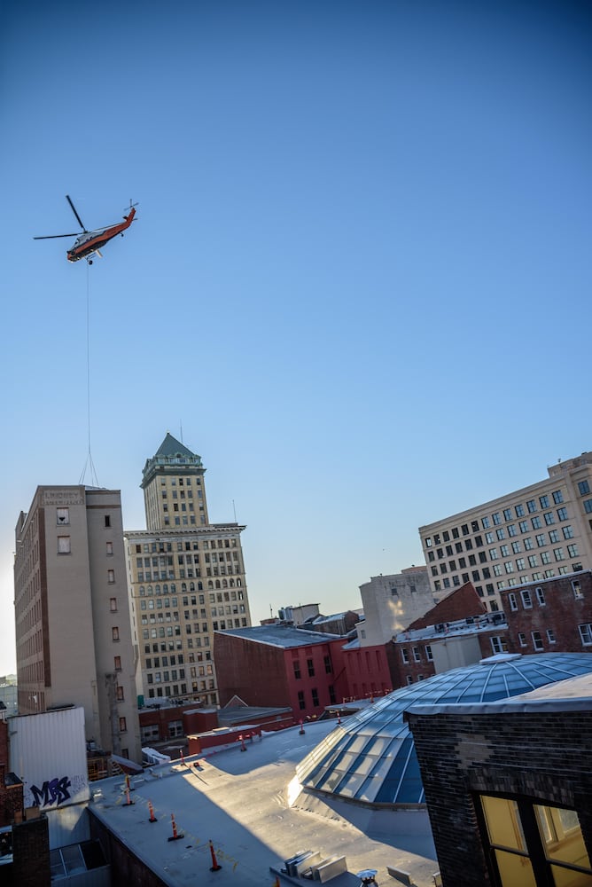 PHOTOS: Special delivery to Dayton Arcade