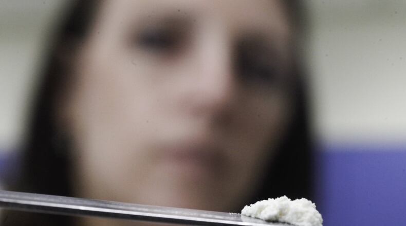 For the first time, two deaths were caused by heroin cut with carfentanil, a synthetic that provides drug users a stronger, longer high, according to the Butler County Coroner’s Office.