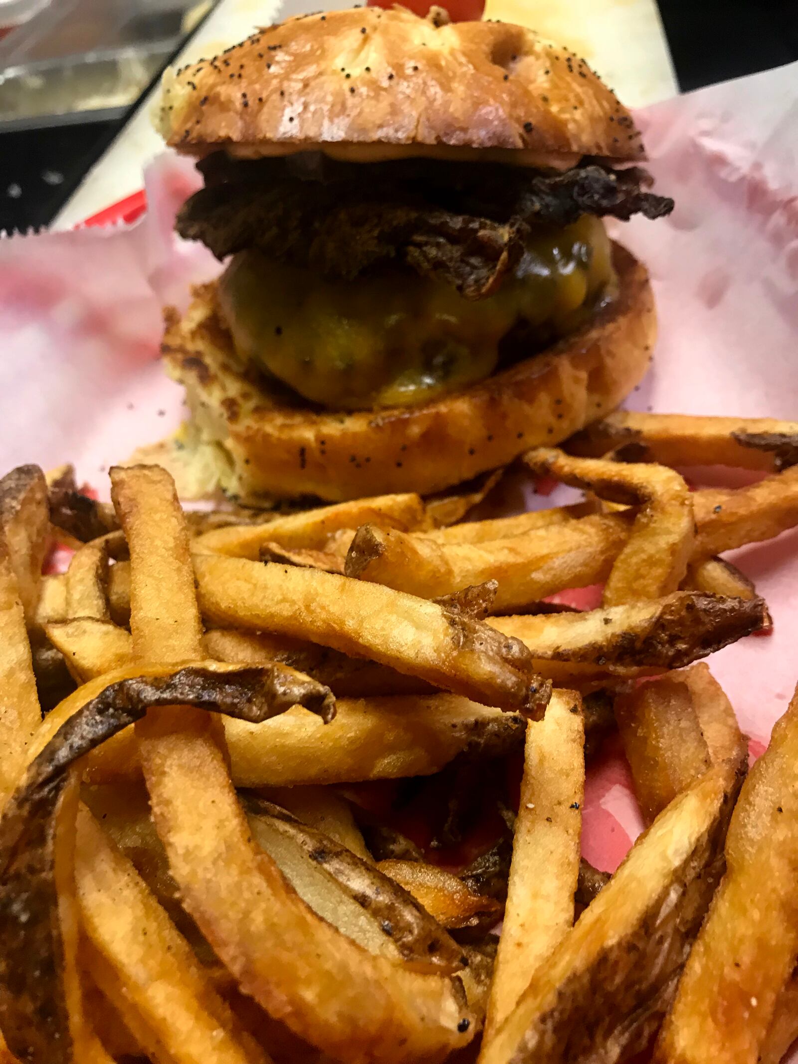 Bunkin' Donkey's  Jerky Burger is offered as a special.