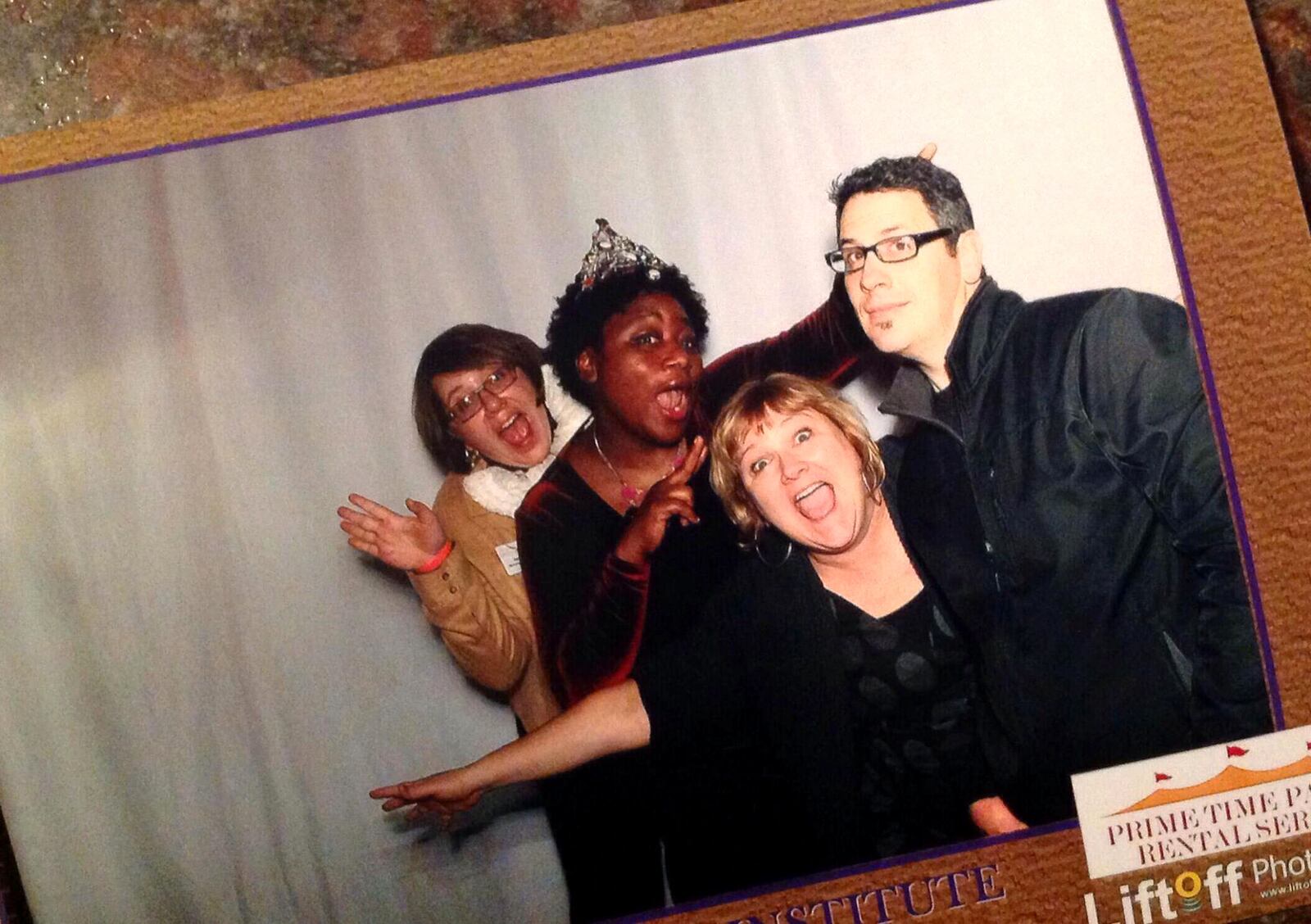 Amelia Robinson, Kristen Wicker and Alexis Larsen credited Cackle, a laughing club.