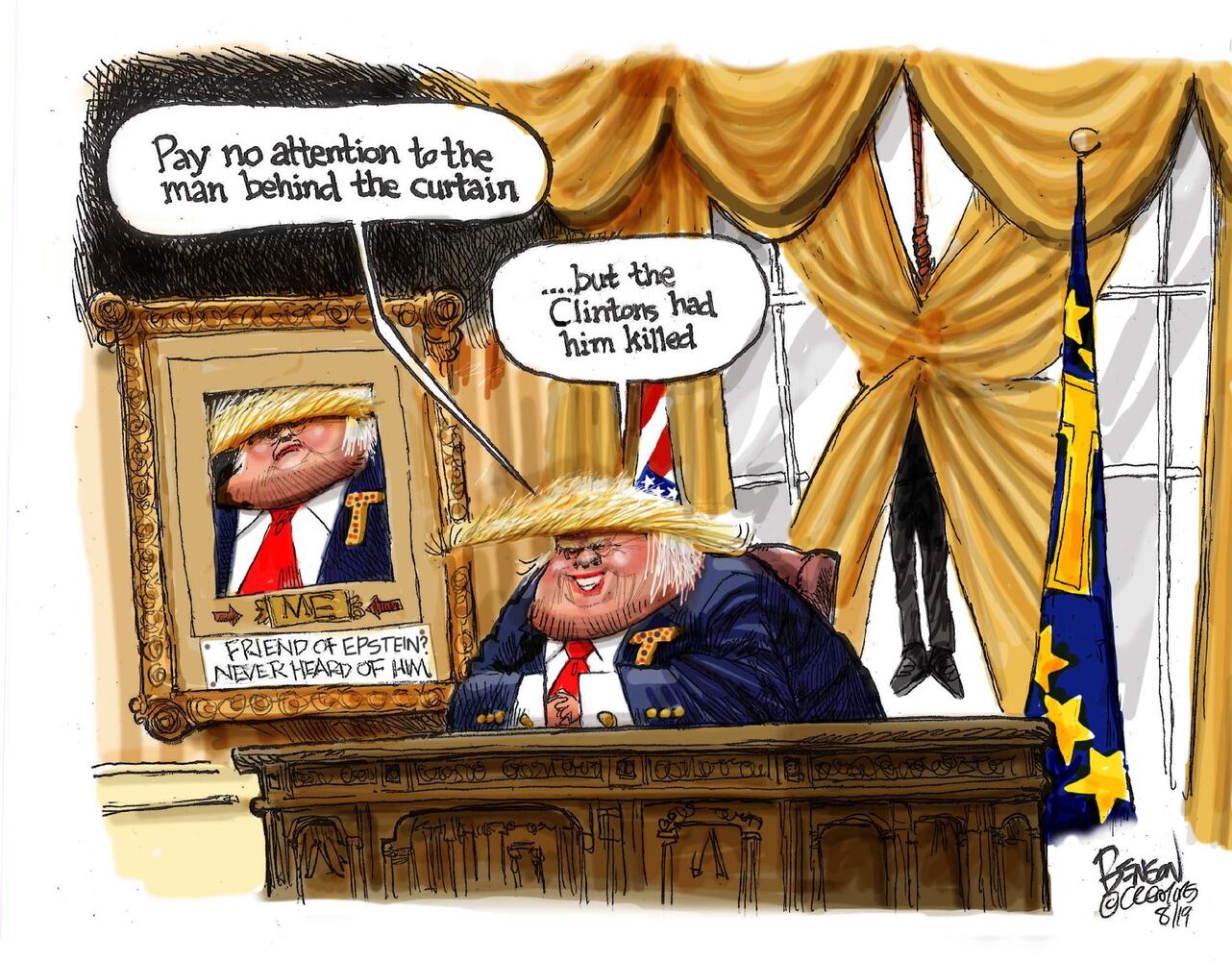 Week in cartoons: Jeffrey Epstein, the economy and more