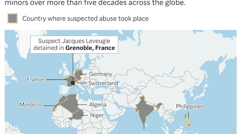 Investigators in France believe a man now in custody sexually abused children around the world for decades. (AP Digital Embed)