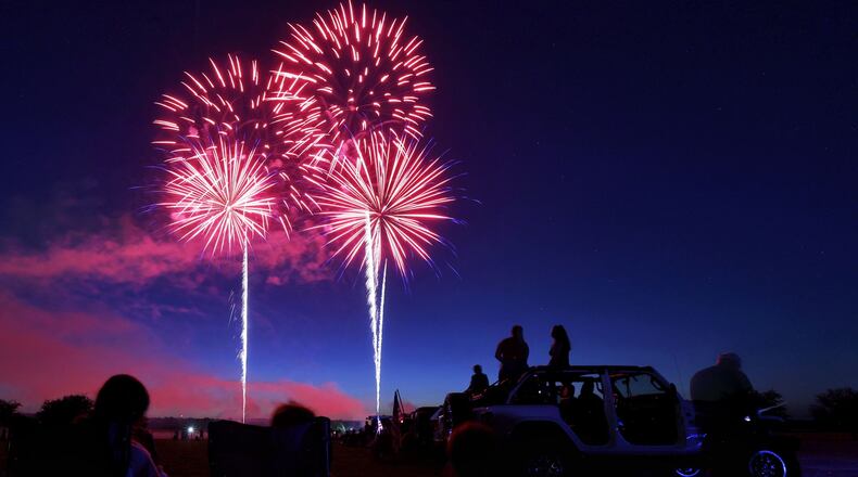 Middletown held their Independence Day festival with music by Dayton Funk All Stars, a skydiving performance by Team Fastrax and fireworks Sunday, July 3, 2022 at Smith Park. NICK GRAHAM/STAFF