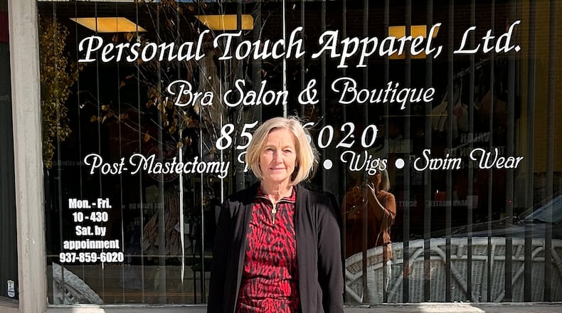 Southwest Ohio native Jeanette McDaniel runs Personal Touch Apparel, a shop that focuses on a wide range of post mastectomy apparel, prosthesis and wigs. CONTRIBUTED