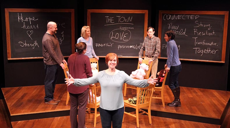 The Human Race Theatre Company's production of "26 Pebbles," a play inspired by the Sandy Hook tragedy.