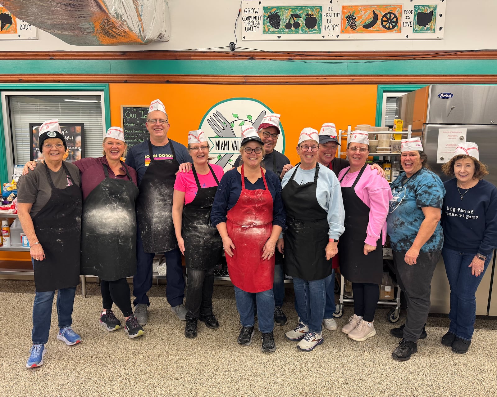 Miami Valley Meals volunteers prepare the orders of pierogi. CONTRIBUTED