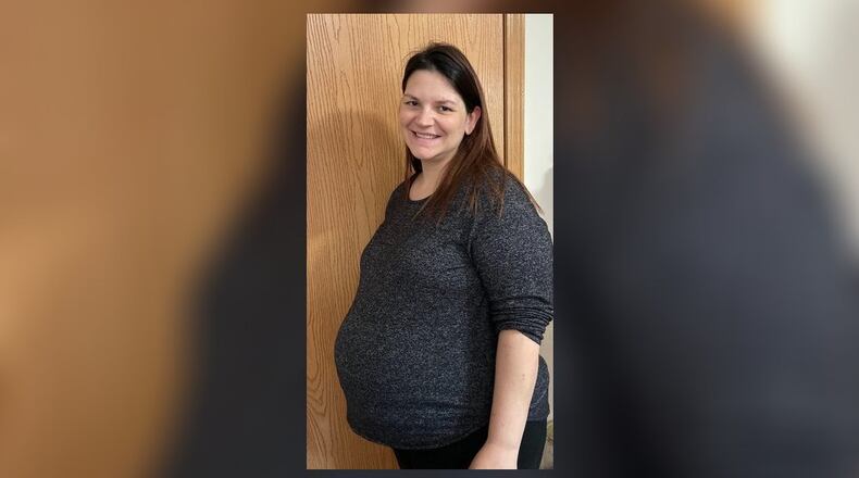 Linsey Griffith, a practicing doula, is also navigating her own pregnancy during the coronavirus outbreak. CONTRIBUTED