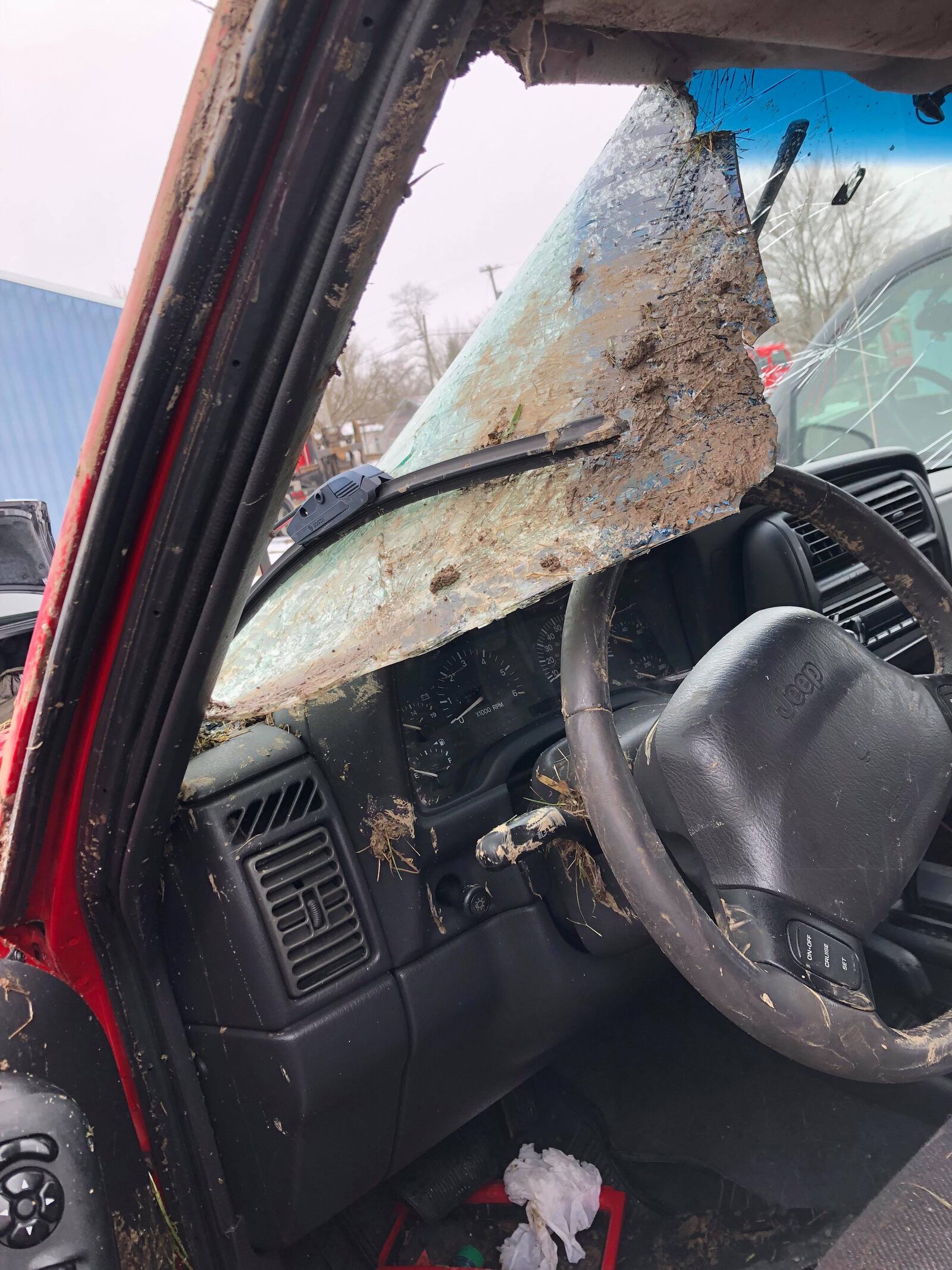 Ali Sowers was driving a  Jeep  near the intersection of  Montgomery County Line and Range Line roads (Diamond Mill Road)  the morning of Monday, Feb. 11 when she lost control on black ice. Her boyfriend, Ben Chapman, was in the passenger seat. Her daughters, 13-year-old Stella Sower and 12-year-old  Skylar Martin, were in the back seat.