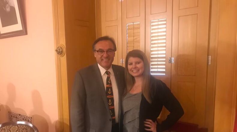 Siara Akers with state Rep. Scott Lipps, R-Franklin