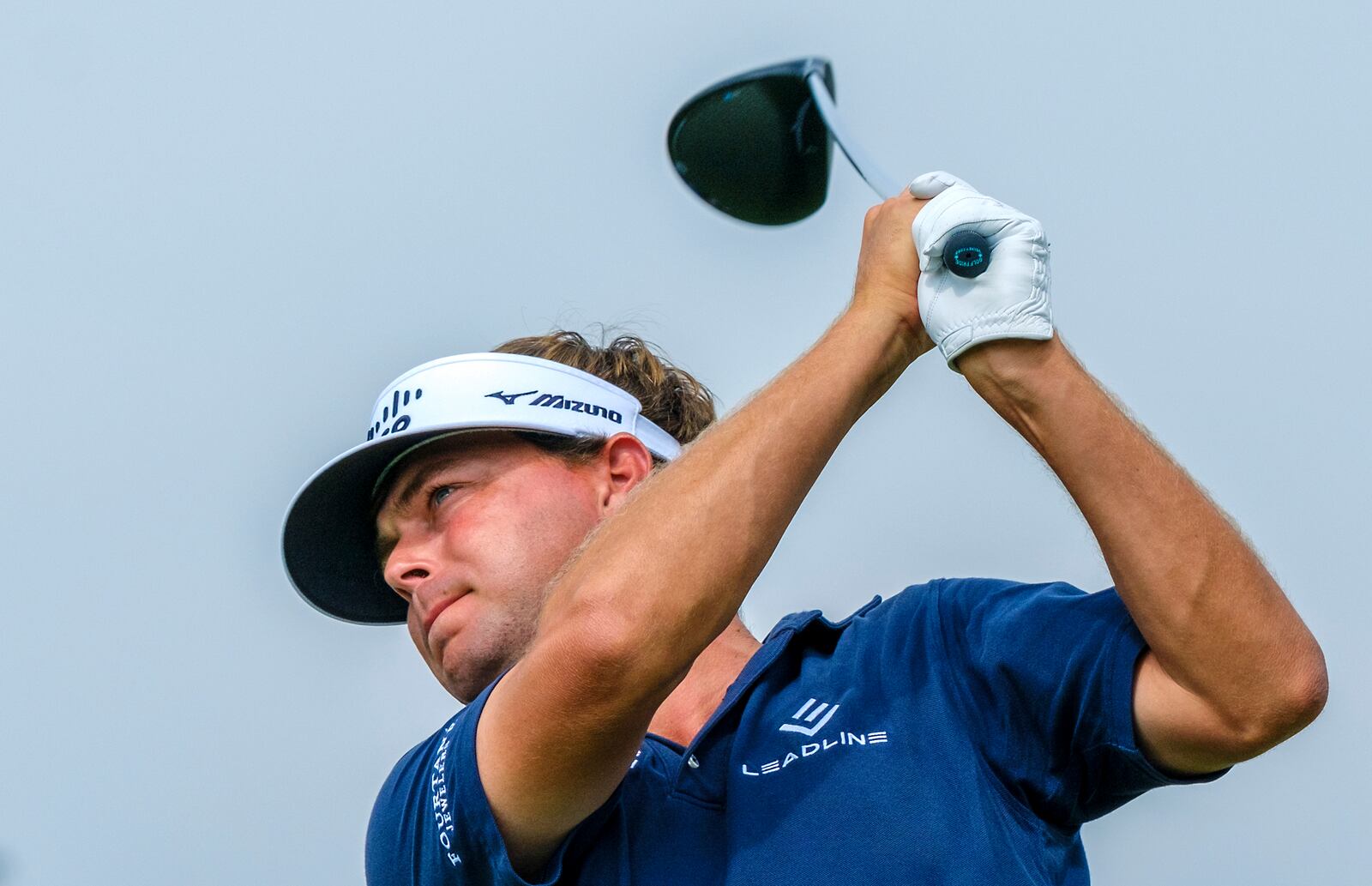 Keith Mitchell tees off from the 11th hole during the first round of the Texas Open golf tournament, Thursday, April 3, 2025, in San Antonio, Texas. (AP Photos/Rodolfo Gonzalez)