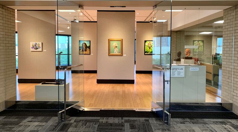 Sinclair Community College's Burnell R. Roberts Triangle Gallery is featuring the African American Visual Artists Guild’s The Artists Life Project through June 24. Courtesy of Sinclair.