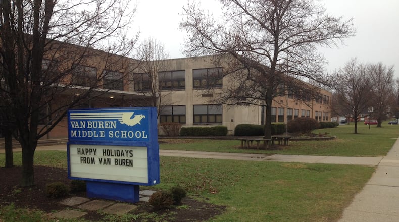 Police plan to recommend a felony charge against a Kettering Van Buren Middle School student who reportedly was searching gun sites while at school. NICK BLIZZARD/STAFF