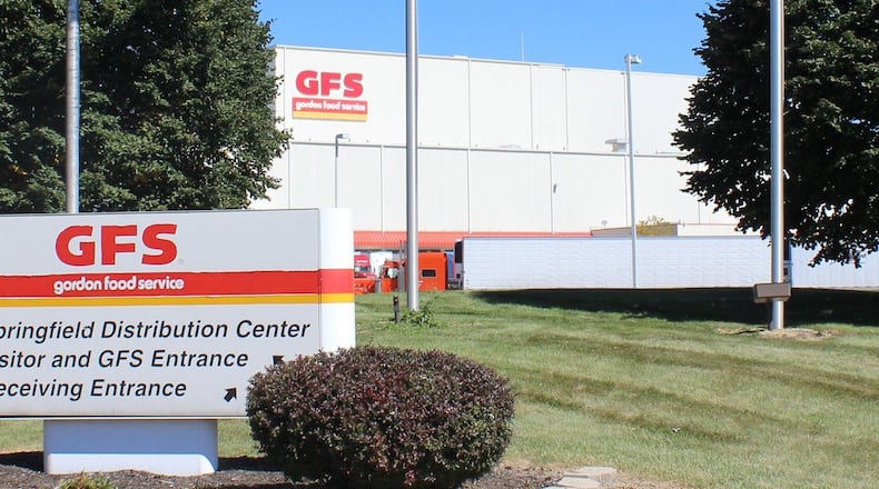 Gordon Food Service employs more than 400 workers at its Springfield distribution plant. Staff photo by Jeff Guerini