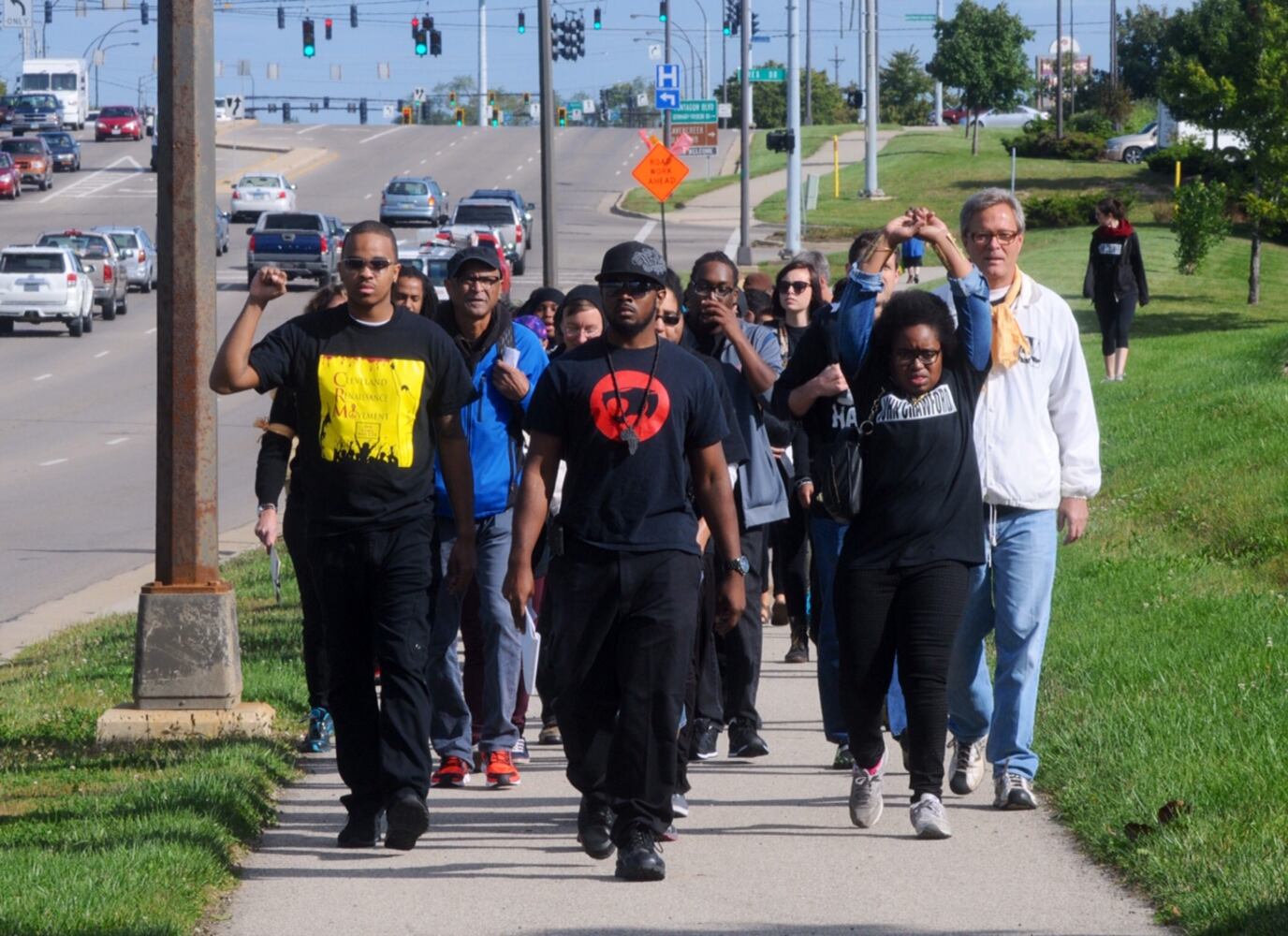John Crawford supporters gather at Walmart