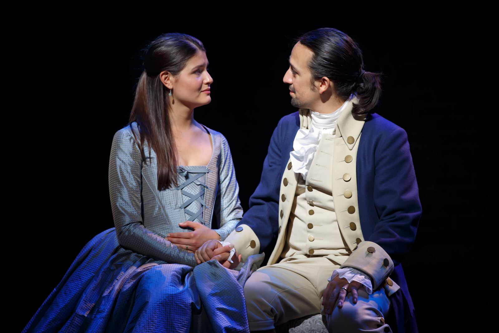 Hamilton
Richard Rodgers Theatre

Cast
Lin-Manuel Miranda	Alexander Hamilton
Javier MuÃ±oz	Alexander Hamilton
Alternate
Carleigh Bettiol	
Andrew Chappelle	
Ariana DeBose	
Alysha Deslorieux	
Daveed Diggs	Marquis De Lafayette
Thomas Jefferson
Renee Elise Goldsberry	Angelica Schuyler
Jonathan Groff	King George III
Sydney James Harcourt	
Neil Haskell	
Sasha Hutchings	
Christopher Jackson	George Washington
Thayne Jasperson	
Jasmine Cephas Jones	Peggy Schuyler
Maria Reynolds
Stephanie Klemons	
Emmy Raver-Lampman	
Morgan Marcell	
Leslie Odom, Jr.	Aaron Burr
Okieriete Onaodowan	Hercules Mulligan
James Madison
Anthony Ramos	John Laurens
Phillip Hamilton
Jon Rua	
Austin Smith	
Phillipa Soo	Eliza Hamilton
Seth Stewart	
Betsy Struxness	
Ephraim Sykes	
Voltaire Wade-Green	
Standby: Javier MuÃ±oz (Alexander Hamilton)

Production Credits:
Thomas Kail (Director)
Andy Blankenbuehler (Choreographer)
David Korins (Scenic Design)
Paul Tazewell (Costume Design)
Howell Binkley (Lighting Design)


Other Credits:
Lyrics by: Lin-Manuel Miranda
Music by: Lin-Manuel Miranda
Book by Lin-Manuel Miranda