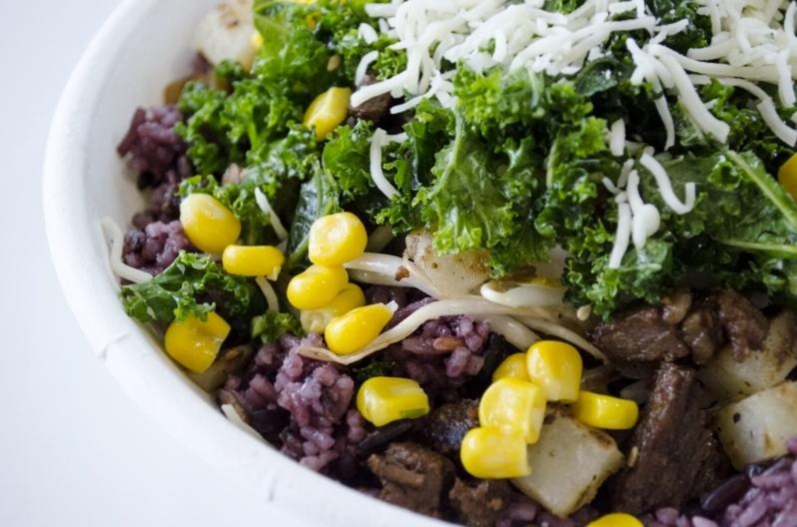 Bibibop’s signature purple rice. Submitted