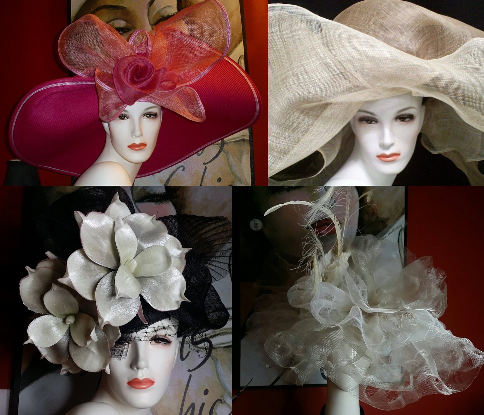 Fabulous hats handmade by Linda Crawford. She grew up in Dayton inspired by the fashions of her family matriarchs and downtown department stores, going on to work and study in Manhattan. CONTRIBUTED