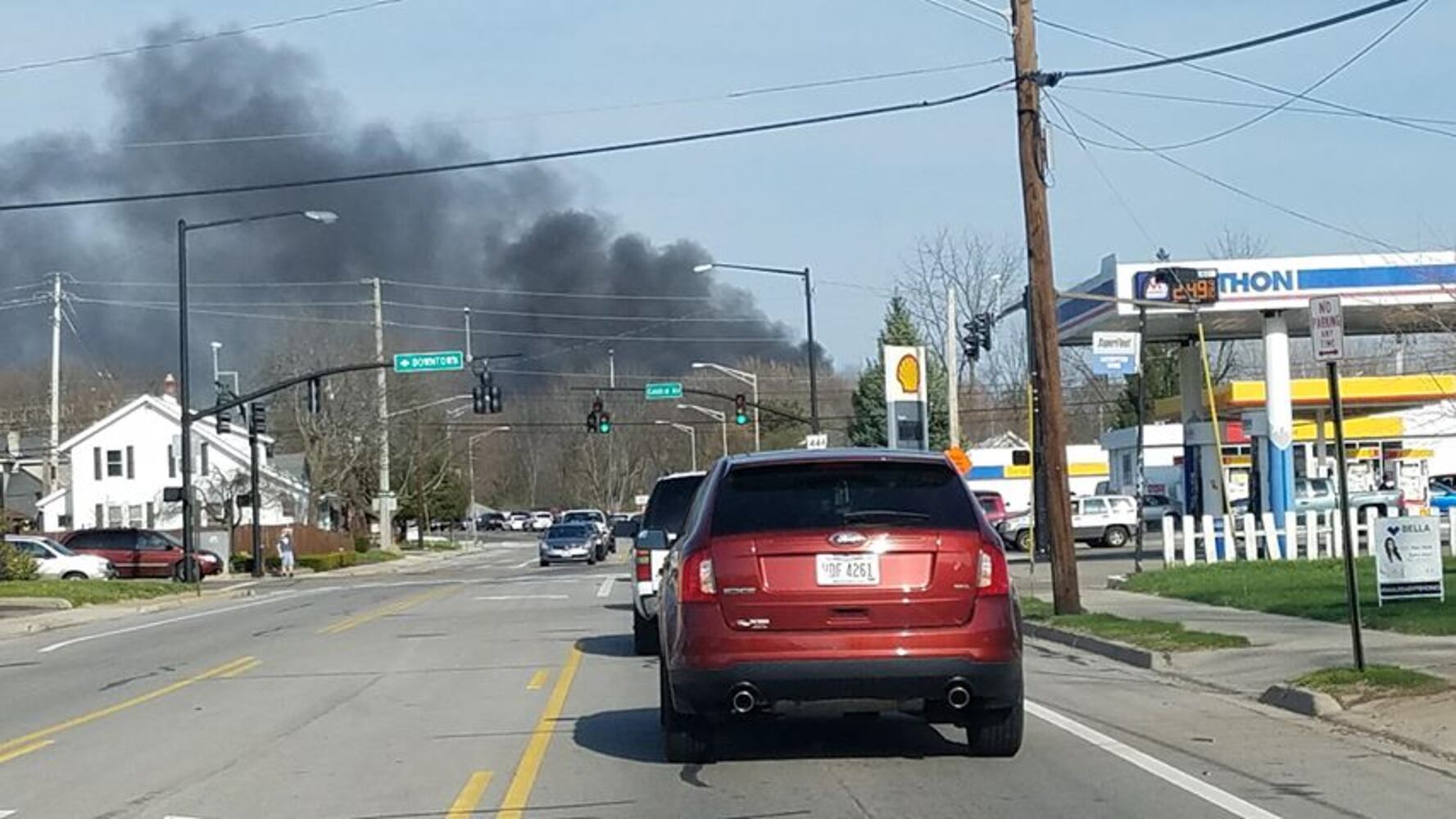 Calamityville training site fire