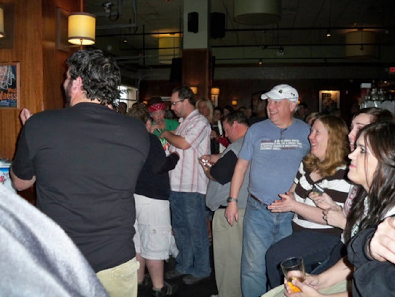 Bar Louie Tater Tot eating contest