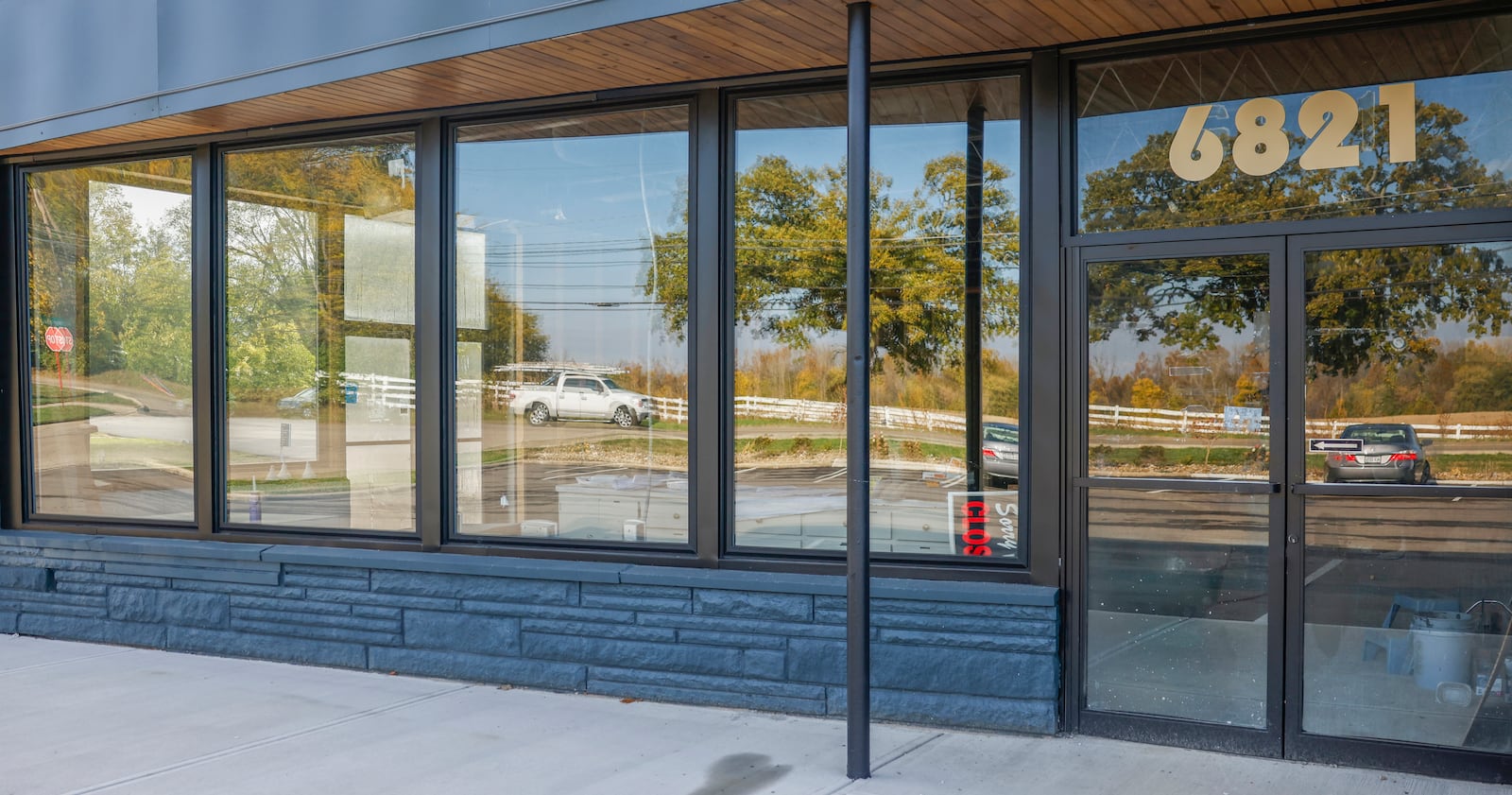 A view of the upcoming Leo’s Laundry Co. and Penny Lane Express on Friday, October 31, 2025, in Enon. The business is planned to open in December. JOSEPH COOKE/STAFF