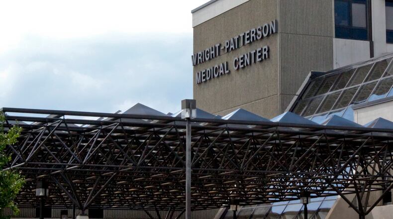 Exterior of Wright-Patterson Medical Center Thursday, July 24 in Fairborn. Mike Burianek / Staff
