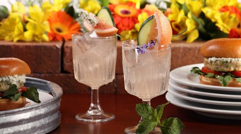 A lavender and pink grapefruit gin and tonic at Holborn's in London made a deep impression, inspiring this version back home, made with lavendar and thyme syrup. (Food styling by Mark Graham) (Abel Uribe/Chicago Tribune/TNS)